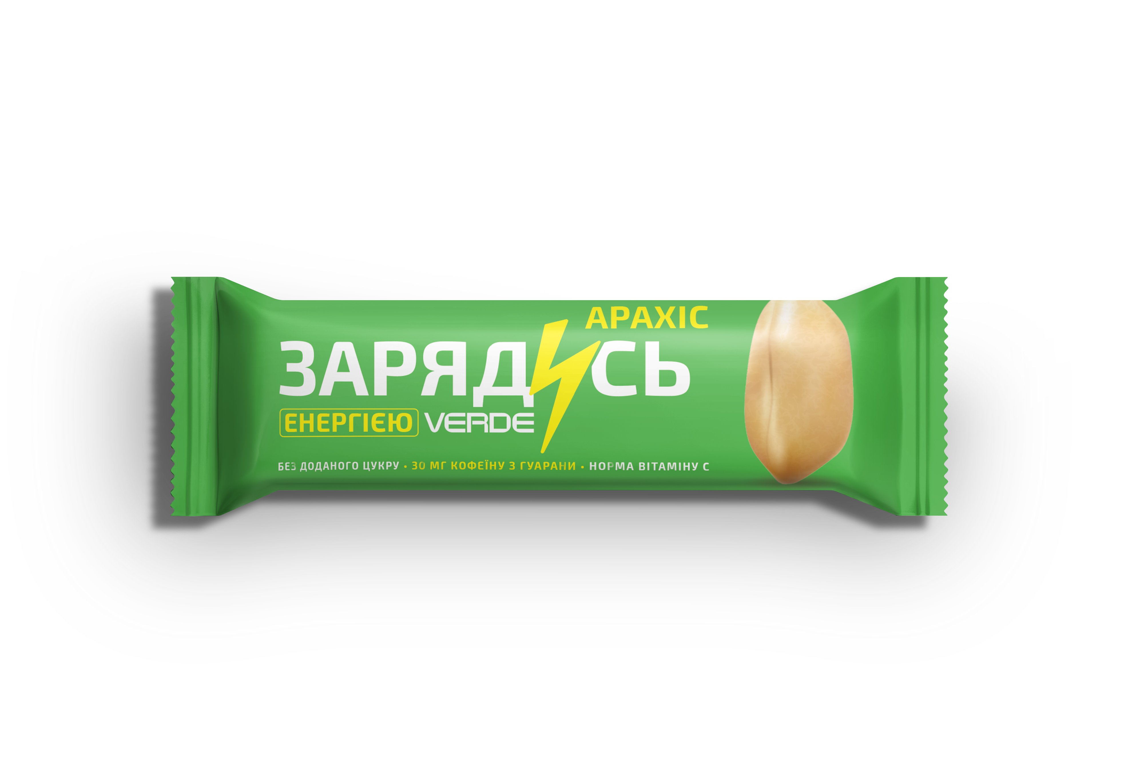 "Батончик «Зарядись» Арахіс + Гуарана